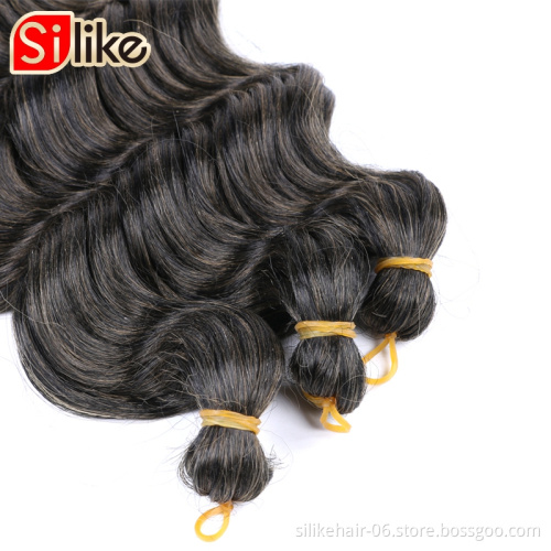 crochet braiding synthetic hair expression bulk Afro kinky  Crochet hair loose deep wave bundles wave Deep water Wave